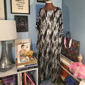 Carla Christoph Sequin Kaftan Dress